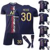 22/23 Saint-Germain Away Jerseys Children's Football Uniform Training Suit Set