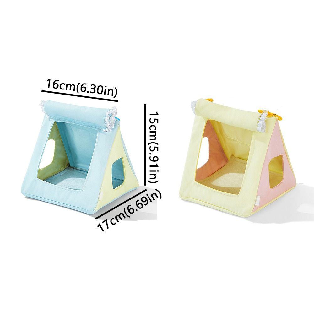 Bite Resistant Hanging Parrot Nest Breathable Net Bird House Triangle Bird Hammock Bird Cage