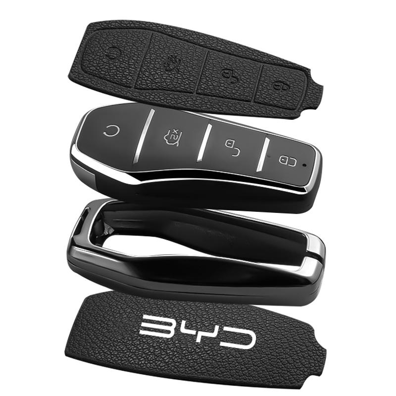 Декоративные элементы интерьера Чехол-брелок из цинкового сплава для BYD Song Plus Atto 3 Han EV Tang DM Qin Seal Dolphin Держатель для брелока