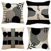 Домашний декор Геометрические и растительные наволочки с узором Наволочка с узором Подходит для дивана Спальни Автомобиля Наволочка