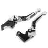 2pcs Motorcycle Brake Clutch Levers Adjustable CNC Aluminium Alloy Replacement for YAMAHA XJ6 DIVERSION 2009‑2015Silver