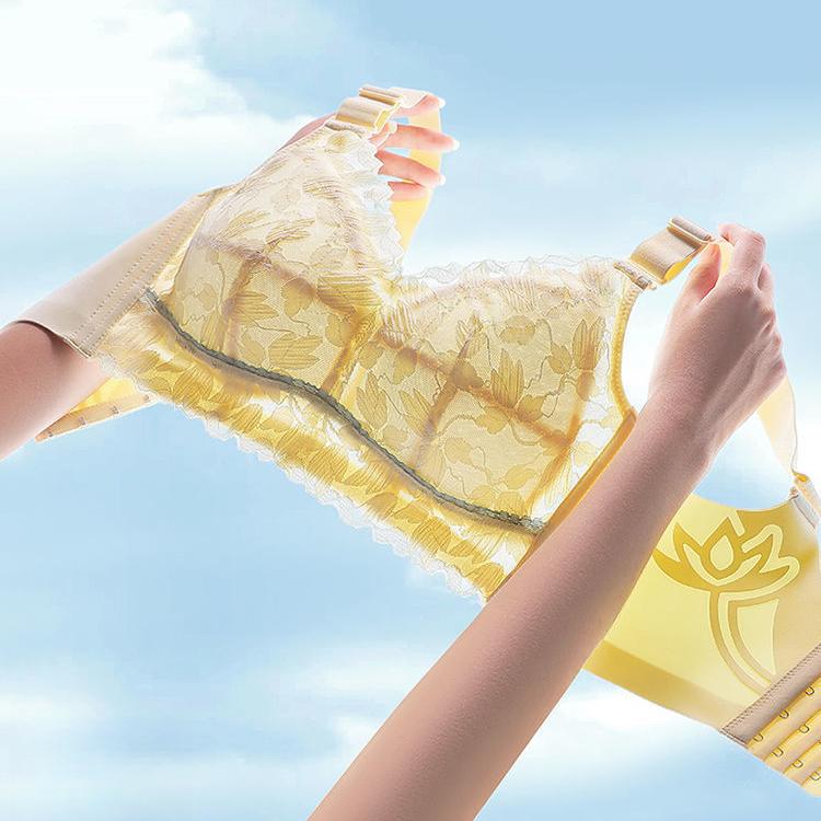 Тонкий дышащий бюстгальтер для женщин больших размеров, собранный, без косточек, с регулируемыми бретелями, с двойной поддержкой груди, пуш-ап