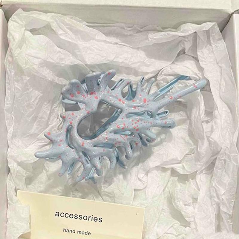 1 шт. розовые синие жидкие металлические ракушки для волос, когти для женщин и девочек, головной убор