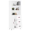 VidaXL Highboard White 69.5x34x180 Cm Engineered Wood 3189989
