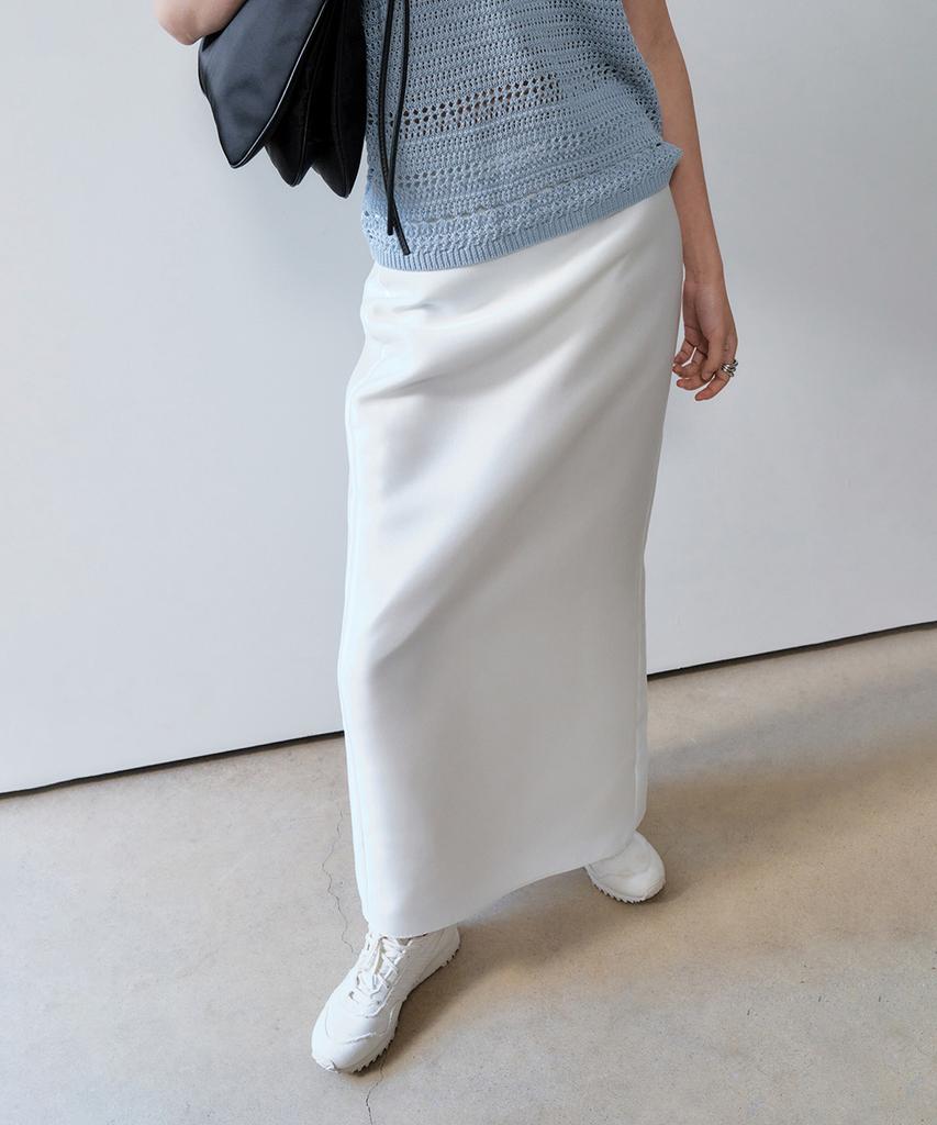 Oeni Sheer H Skirt_Ivory