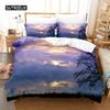 Комплект пододеяльников Natural Landscape Blue Sky Lawn Flower Double Queen King Size 2/3 шт. Полиэстеровое одеяло для детей, подростков и взрослых