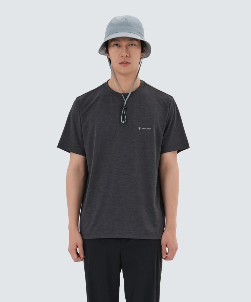 SNOWPEAK APPAREL Дельта Быстросохнущая футболка с коротким рукавом (S25Mmtts20) Древесный уголь