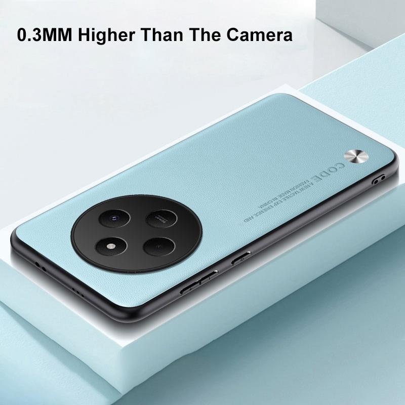 Luxury PU Leather Case For Xiaomi Poco C75 Back Cover Matte Silicone Full Protection Phone Case For Redmi 14C 14 C Redmi14C 4G