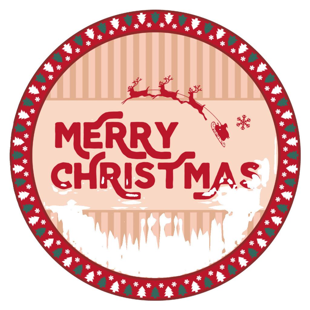 Christmas Crystal Velvet Circular Floor Mat Holiday Decoration Living Room Full Carpet Absorbent Non-slip Insulation Mat