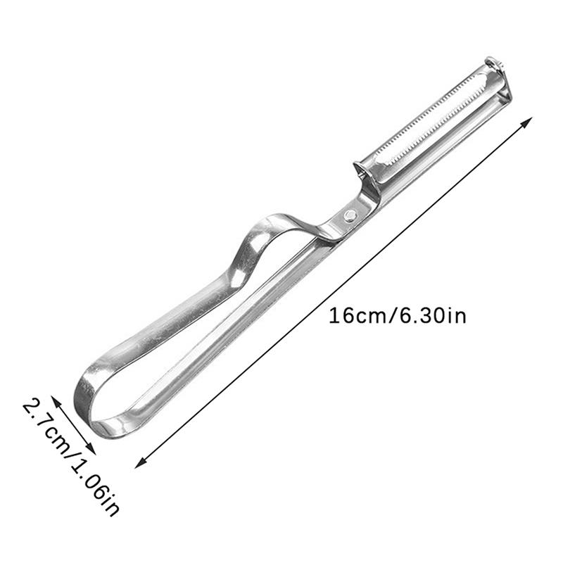 Овощечистка из нержавеющей стали, многофункциональный нож для чистки картофеля и моркови, кухонные гаджеты, утолщенная ручка, легко чистить