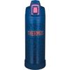 Vacuum Insulated Sports Bottle with Strap, 1L, Navy Pink, Keeps Drinks Cold Only, FJI-1001 NV-P