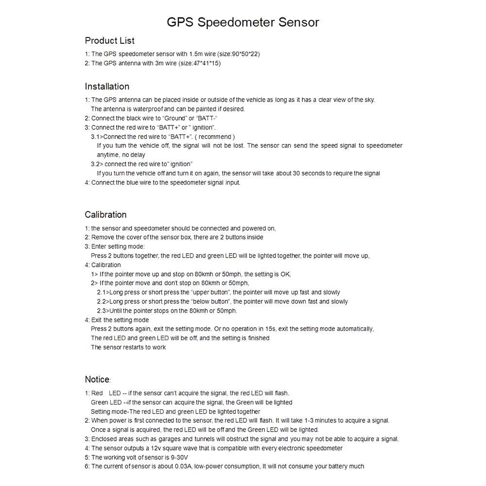 Комплект GPS-антенны и датчика Замена для автомобиля, морского судна, лодки, спидометра, датчика, измерителя