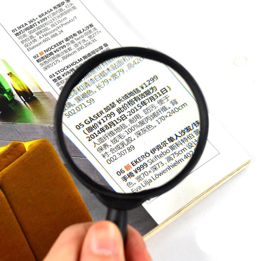 Pocket Exquisite Handheld Magnifier Reading Glass Lens Magnifying Loupe For Reading Books Newspaper