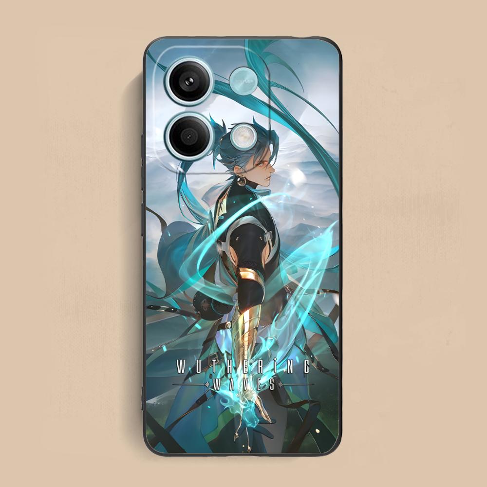 Wuthering Waves Jiyan Phone Case for Xiaomi Redmi Note 14 13 12 11 S Pro Plus 4G 5G Colour Printing Cover Pretty Cover Luxury