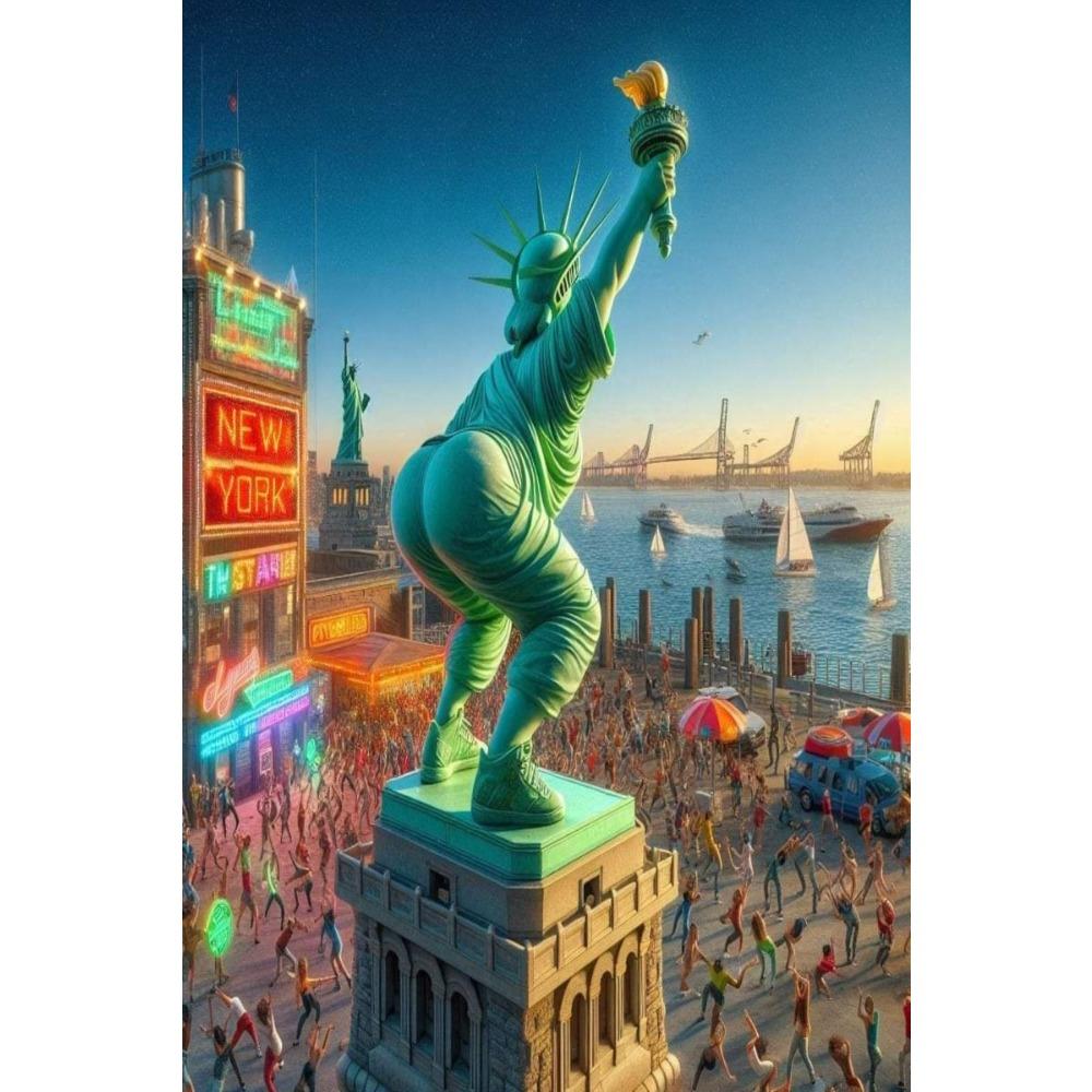 Vintage Metal Tin Sign Liberty Goddess Wall Art Decor For Living Room Bedroom