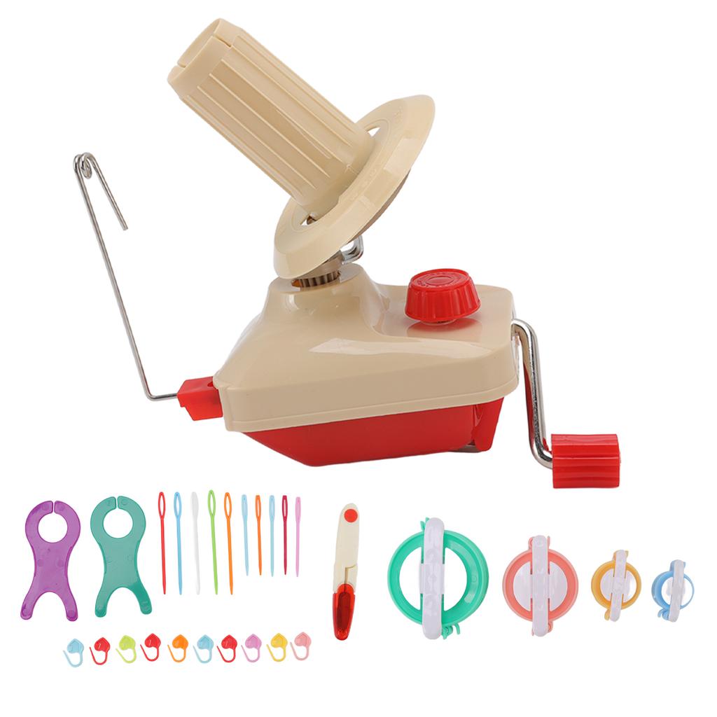28pcs Yarn Winder Portable Small Hand Operated Yarn Ball Winder Set DIY Gift for Yarn Storage with