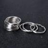 10PCS Metal Stainless Steel Key Holder Split Rings Keyring Keychain Key Organizer Accessories 25mm