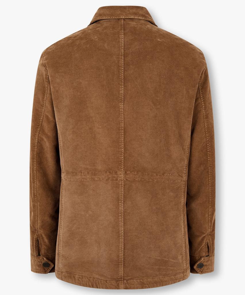 Man On The Boon Waist String Collar Jacket_Brown 4714309003