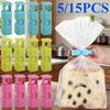 15pcs Food Sealing Bag Clip Reusable Fresh Food Storage Tools Plastic Sealer Clamp Snack Bread Seal Bag Home Kitchen Storage Clips