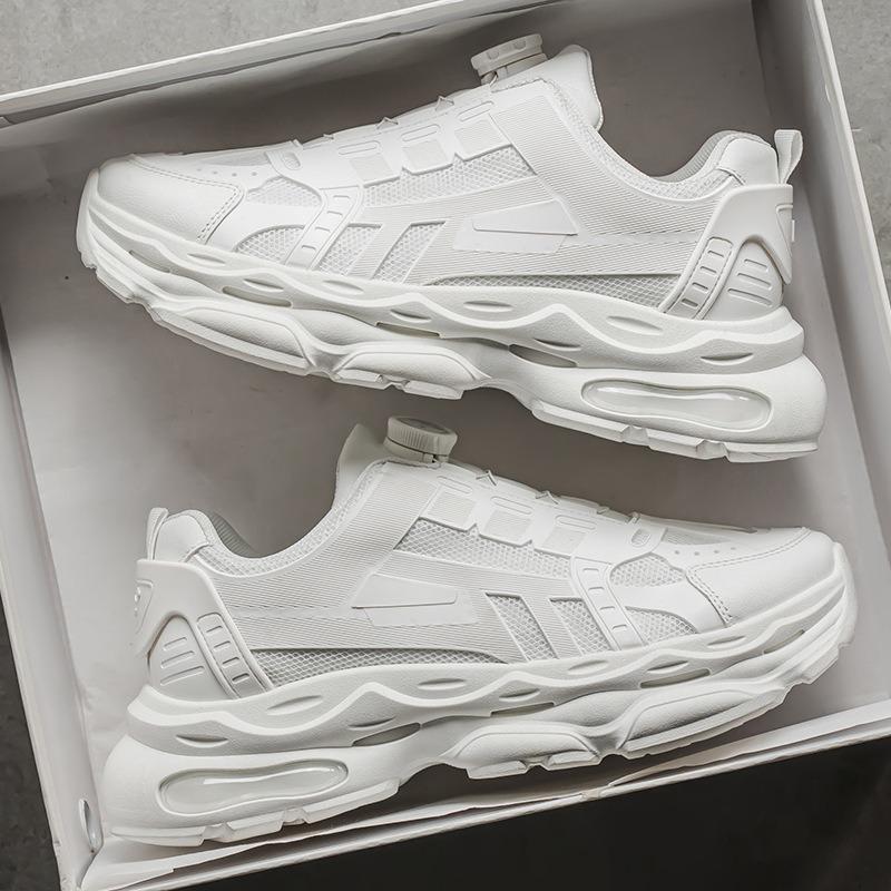 Весенняя мужская обувь новая дышащая маленькая белая обувь мужская модная универсальная обувь на платформе спортивная обувь повседневная обувь для папы