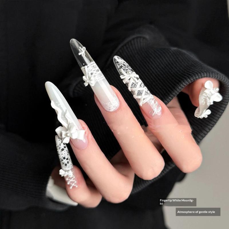 Nail Art 3D Bowknot Decor Set 50PCS for Creative DIY Manicure Beauty Projects