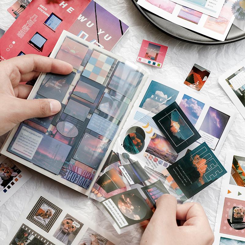 20 шт./Набор Большие наклейки Креативные для DIY Дневника Альбома Декоративные Аксессуары для Junk Journal Поделки