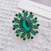 Exquisite Resin Acrylic Rhinestone Brooch Imitation Floral Brooch Korean Minimalist Floral Women's Pin