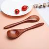 5pcs Anti-Scald Wooden Stirring Spoon Simple Honey Spoon Tableware Teaspoon  Soup