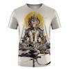 Мужская футболка Nezha Wukong Pattern 3D Print Tops Tees Летняя мода Женская уличная одежда Oversize унисекс футболка Мужская одежда