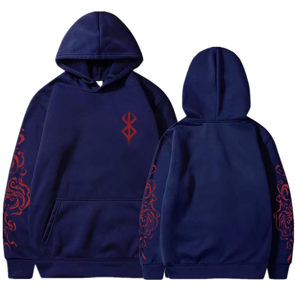 Anime Berserk Acid Hoodies Printed Men Women Fashion Long Sleeve Harajuku Goth Clothing Aesthetic Streetwear Oversized