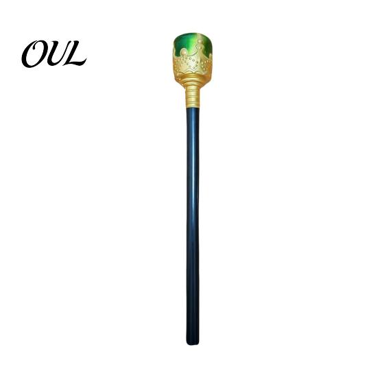 Gold Cane for Role Play Scepter Wand, Royal King/Queen Costume Accessory, Medieval King Crown Staff Princess Cosplay Wands Play, Dress Up Easy