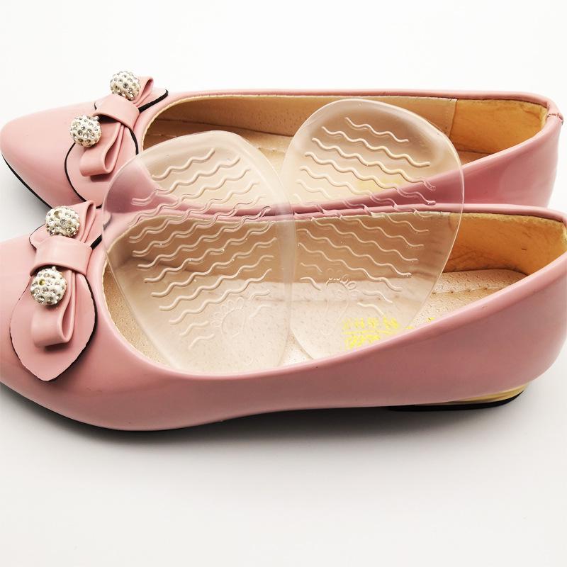 Self-Adhesive Silicone Forefoot Pads for Shock Absorption, Anti-Slip, Anti-Pain—Ideal for High Heels
