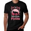 Moose Moose Lover Retro T-Shirt Man T Shirt Luxury Man T Shirt Cotton High Quality T-Shirt