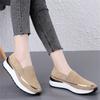 Genuine Leather Autumn New Women Wedges Sneakers Female Loafers Casual Shoes Comfortable Platform Elegant Fashion Sport Shoes