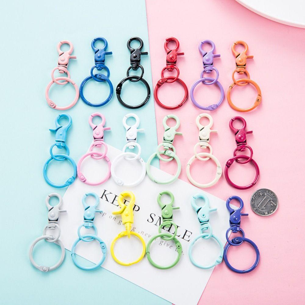 Snap Buckle Hooks Jewelry DIY Buckle Connector Spring Clasp for Keychain Craft Lovers