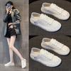 Genuine Leather Two-Way White Shoes Women's Shoes Spring and Summer New All-Matching Sneaker Casual Lazybones' Shoes