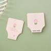 50PCS Pink Flower Fold Packing Cardboard Display Cards For Handmade Necklace Bracelet Headwear Hairband Retail Hanging Labels