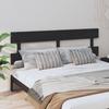 VidaXL Headboard Black 184x3x81 Cm Solid Pine Wood 819089
