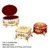Jewelry Box Vintage Storage Reusable Unique Rose Pattern Organizer for Bedroom