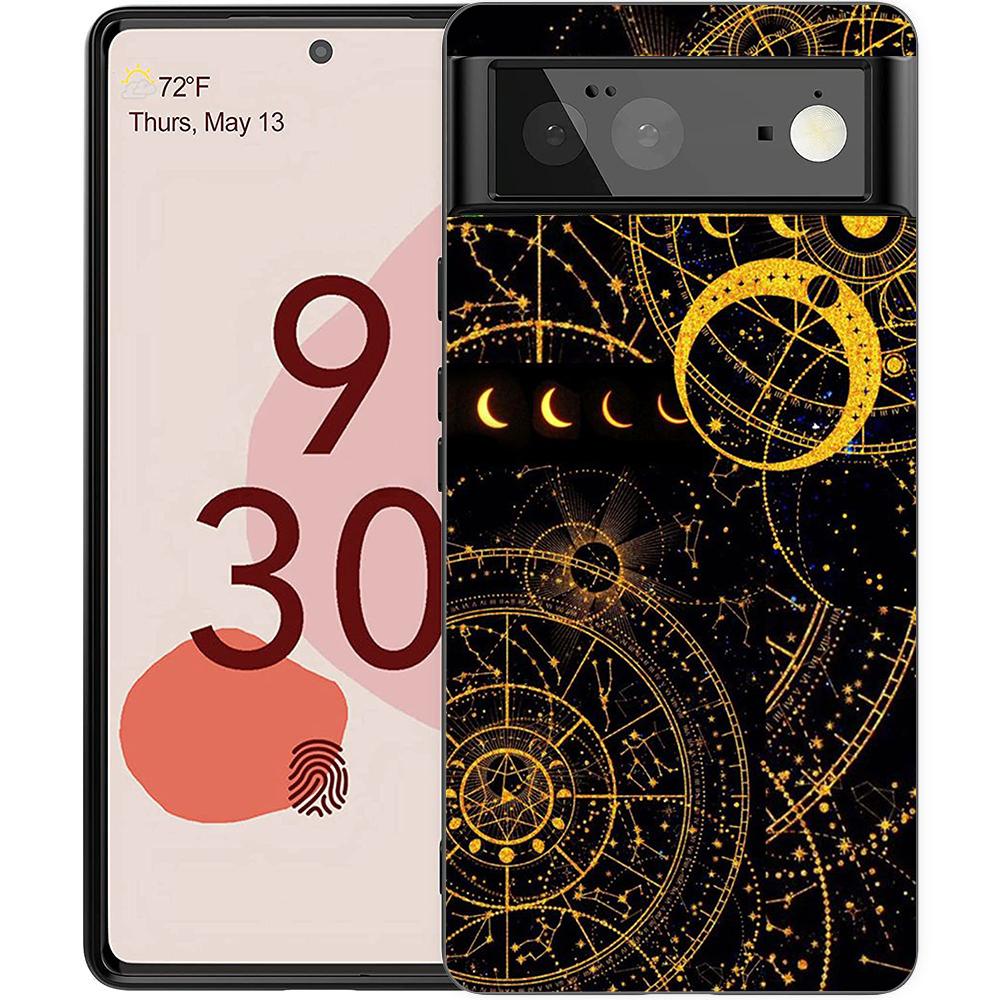 Астрологический Чехол для Телефона 'Солнце Луна Облака' для Google Pixel 8 7 6 7A 6A Pro 5G Ударопрочный Силиконовый 9 Pro XL 8 Pro 5G Корпус