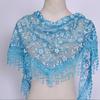 1Pc Women Triangle Wrap Lady Shawl Flower Lace Scarf Shawls