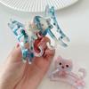 Acetate Animal Cat Hair Claw Cartoon Shark Clip Fashion Rhinestone Hair Clip  Girl