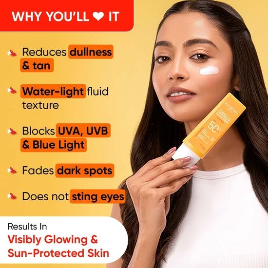 Солнцезащитный крем Dot & Key Vitamin C+E Super Bright Spf 50 Pa+++ - 50 г & Dot & Key Vitamin C + E Super Bright Gel Face Wash | Для женщин и мужчин