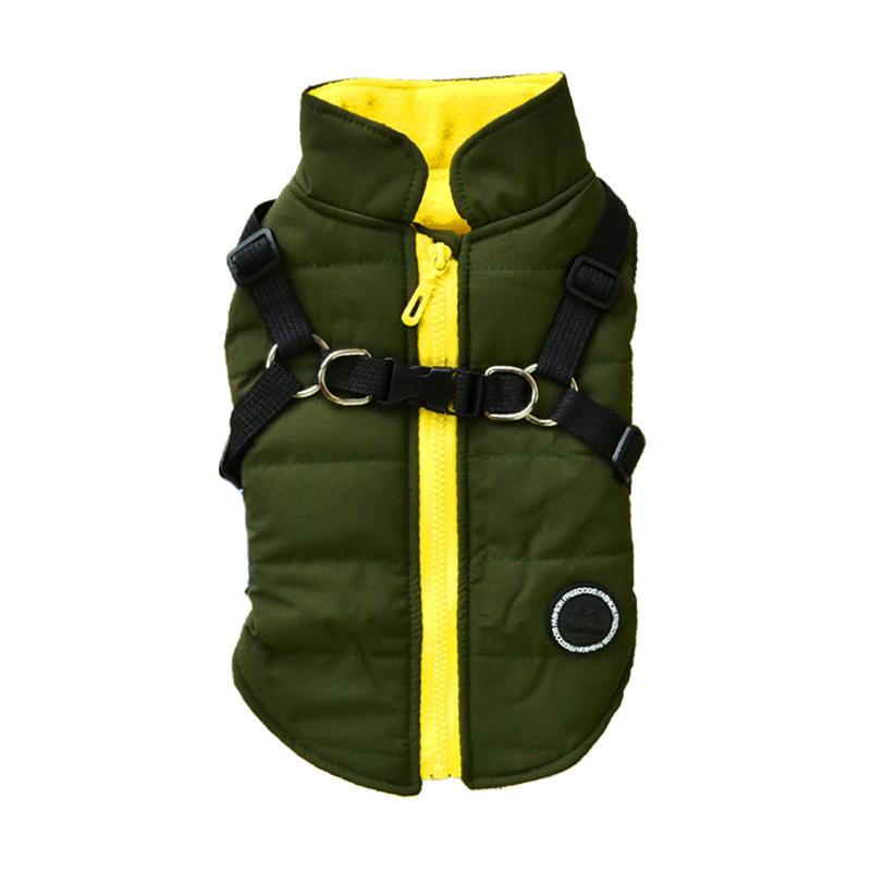 Одежда для собак с шлейкой, куртка для щенка, ветрозащитное пальто для собаки, мягкая одежда, костюм чихуахуа, французского бульдога, йорка, для домашнего животного