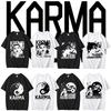 KPOP The 4th Album KARMA T Shirt CHANGBIN HYUNJIN FELIX Korean Fashion 100% Cotton Hip Hop Tee Shirt Harajuku Tops Streetwear