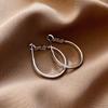 Fashion Glossy Chunky Hoop Earrings Women Gold Plated Thick Texture Geometric Circle Earrings Metal-Finish Jewelry Gifts 1 Pair