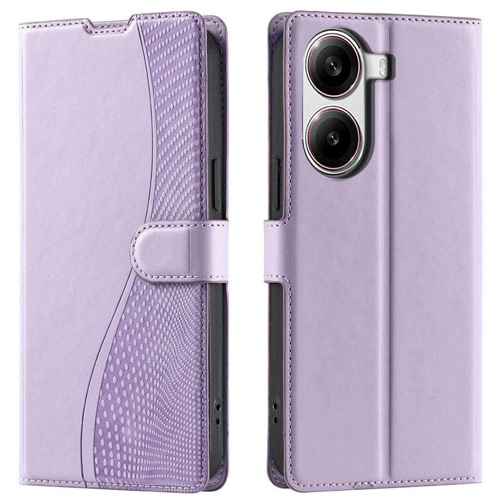 For Xiaomi Redmi Turbo 4 5G/Poco X7 Pro 5G Case Dots Imprinted PU Leather Flip Phone Cover with Card Slot,Strap