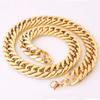 10MM Stainless Steel Cuban Link Chain Necklace Bracelet For Men Zircon Street Hip Hop Accessories Male Gold Chains