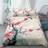 Chinoiserie Cherry Blossom Duvet Cover Set UK Single Double Queen US Twin Full King Size Bed Linen Set