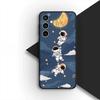 Cover Moon Cartoon Sky Astronaut Stars for Samsung Galaxy S22 S21 S20 Fe Ultra S9 Plus + A13 A22 M21 M31 M55 M15 Phone Case